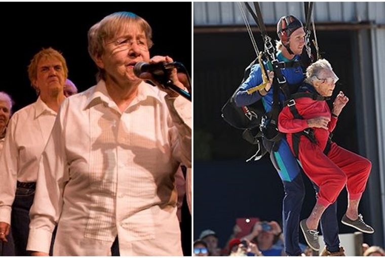 100 evesen ejtoernyozott es capakkal uszott