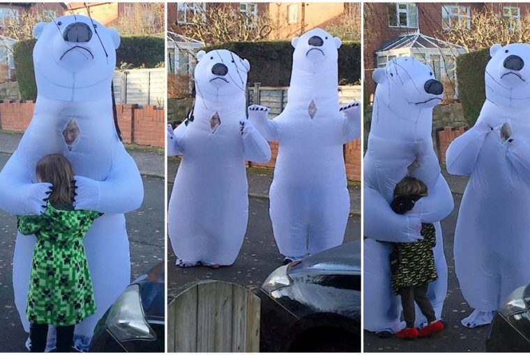 felfujhato jegesmedve jelmezben