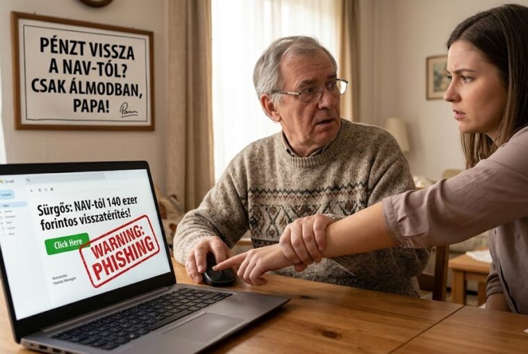 NAV-tól jött 140 ezer forintos visszatérítésről szóló e-mail