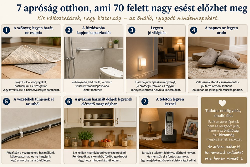 7 apróság otthon, ami 70 felett nagy esést előzhet meg